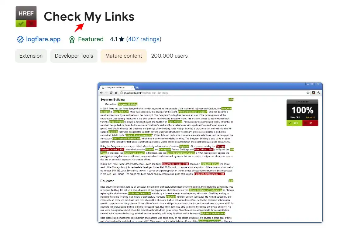 Check My Links Check My Links