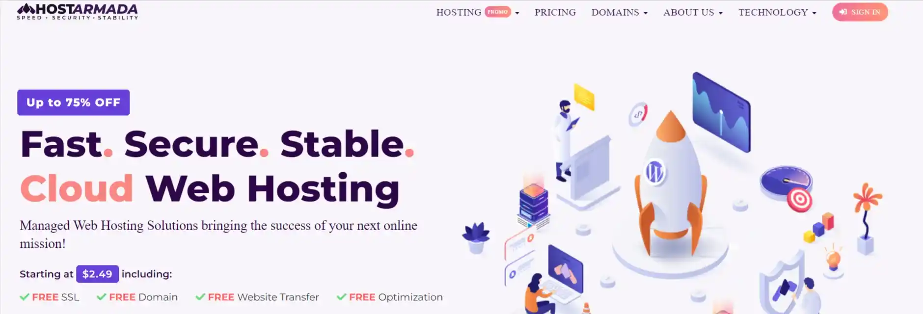 web hosting provider HostArmada