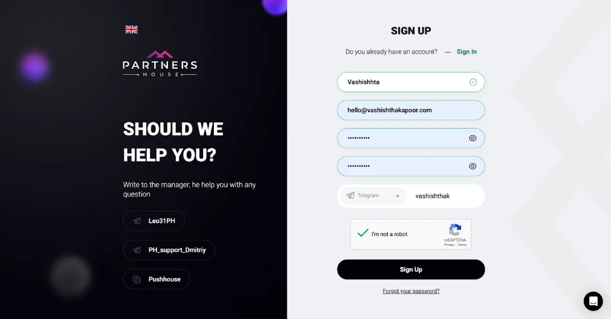 Sign-up-for-Partners-house