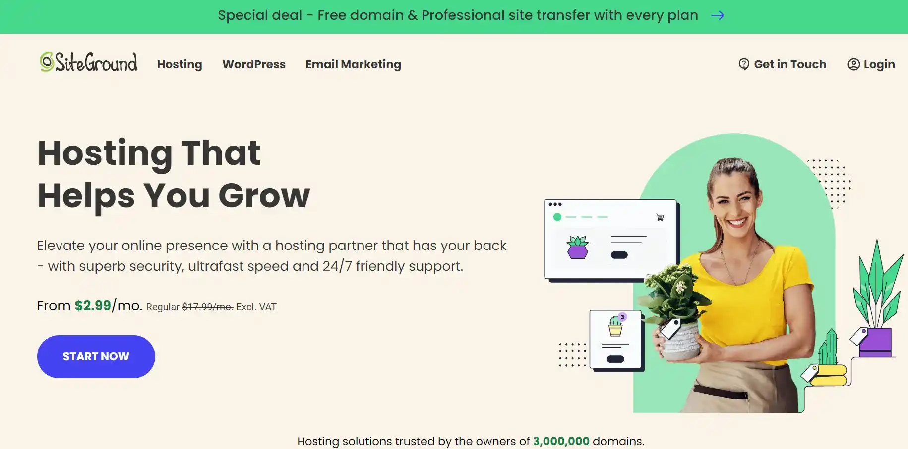 SiteGround WordPress hosting SiteGround