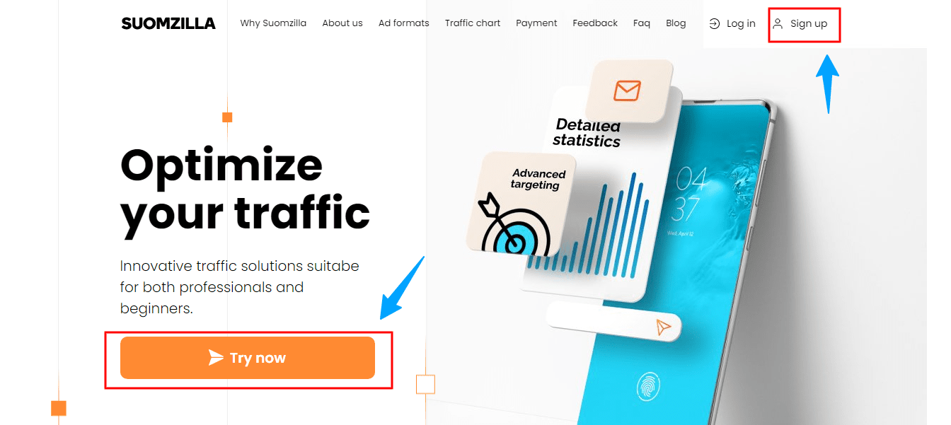suomzilla signup steps